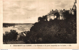 NÂ°36488 Z -cpa ChÃ¢teau De Chaumont Sur Loire -le ChÃ¢teau Et Le Pont Suspendu- - Castillos