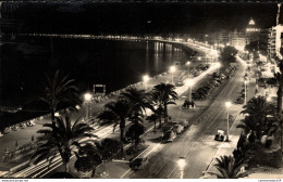 NÂ°37952 Z -cpsm Nice -la Promenade Des Anglais La Nuit- - Nice La Nuit