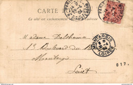 NÂ°37852 Z -beau Cachet Rond De Montargis 1904- Loiret- - 1877-1920: Periodo Semi Moderno