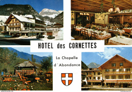 NÂ°38627 Z -cpsm HÃ'tel Des Cornettes -La Chapelle D'Abondance- - Hotel's & Restaurants