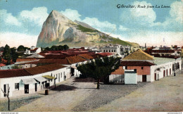 NÂ°38389 Z  -cpa Gibraltar -rock From La LInea- - Gibraltar