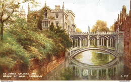 NÂ°39163 Z -cpa St Johns Gollege And Bridge Of Sichs Cambridge - Cambridge
