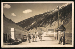 AK Brennerpass, Grenze Von Tirol, Zöllner  - Customs