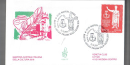 ITALIA 2016 FDC VENETIA CLUB N. 1933 MANTOVA CAPITALE ITALIANA DELLA CULTURA - FDC