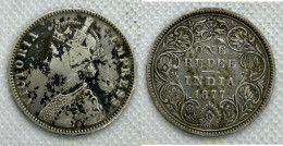 3523 INDIA 1877 INDIA 1877 ONE RUPEE - Inde