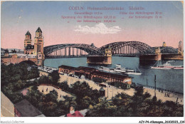 AJYP4-0359-ALLEMAGNE - COELN - Hohenzollernbrucke - Sudseite - Koeln