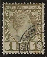 Monaco    .  Y&T   .   1 (2 Scans) .     1885   .     O   .     Oblitéré - Used Stamps