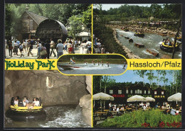 AK Hassloch /Pfalz, Grosses Fass, Rafting, Café Holiday-Snack Im Holiday Park  - Autres & Non Classés