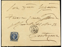 FILIPINAS. 1898 (15 Julio). MANILA A ESPAÑA. Carta Franqueada Con Sello De 6 Ctvos. Azul Entregada Directamente A Un Buq - Sonstige & Ohne Zuordnung