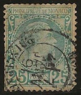 Monaco    .  Y&T   .   6 (2 Scans)   .   1885    .     O   .     Oblitéré - Used Stamps