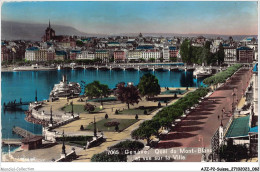 AJZP2-0143-SUISSE - GENEVE - Quai Du Mont-blanc Et Vue Sur La Ville  - Autres & Non Classés