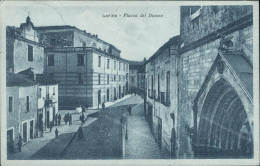 Ab801 Cartolina Larino Piazza Del Duomo Provincia Di Campobasso Molise 1923 - Campobasso