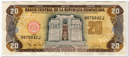 DOMINICAN REP.20 PESOS ORO,1998,P.154,F-VF - Dominicaanse Republiek