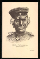 Künstler-AK General-Feldmarschall Graf Häseler In Uniform Mit Schirmmütze  - Guerre 1914-18