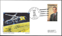 US Space Cover 1973. "Skylab 4" Research Science. Houston Astro Doc - Etats-Unis