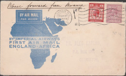 450 - First Flight - L’Imperial Airwais La Linea Dell’Africa Del Sud Compiendo Il Primo Volo Il 28 Febbraio 1931 Londra- - Cartas & Documentos