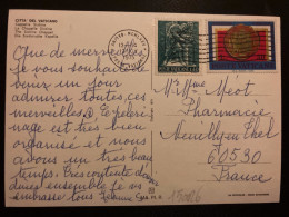 CP Pour La FRANCE TP IX CONGR INT ARCHEOL CHRIST L30 + L40 OBL.MEC.12 NOV 1975 - Cartas & Documentos