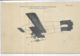 AVIATION.  SOUVENIR DES GRANDES FETES D AVIATION. BIPLAN FARMAN - Other & Unclassified