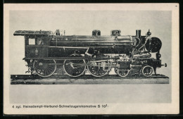 AK 4 Zyl. Heissdampf-Verbund-Schnellzugslokomotive S 10, Eisenbahn  - Treni