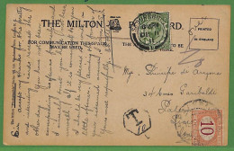 Ad0803 - GB - Postal History - Postcard To Italy  - TAXED  - SEGNATASSE 1911 - Cartas & Documentos