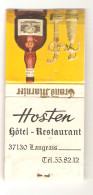 Indre-et-Loire Langeais HOSTEN Hôtel Matchbox Publicité Grand Marnier - Boites D'allumettes