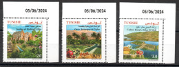 2024- Tunisie - Systèmes Agricoles Innovants - Fruits & Légumes - Série Complète 3v.MNH** Coin Daté - Otros & Sin Clasificación