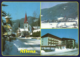 AFLENZ, STYRIA, MULTIPLE VIEWS, ARCHITECTURE, CHURCH, TOWER, MOUNTAIN, AUSTRIA, POSTCARD - Alfenz