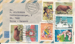 Brazil Air Mail Cover Sent To Denmark 9-11-1988 Topic Stamps - Aéreo