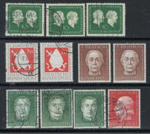 ● Germania 1953 ️֍ Nobel ● S. Bonifacio ● Benefattori Dell'umanità ️● N. 73 75 77 78 Usati ● 76 Nuovi ● Cat. 30 € ️ 4965 - Used Stamps