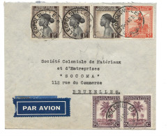 !!! CONGO, PLI AÉRIEN DE 1946 DE LÉOPOLDVILLE POUR BRUXELLES - Covers & Documents