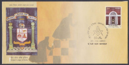 Inde India 2011 FDC Grand Lodge Of India, Freemason, Mason, Masonic, Freemasonry, First Day Cover - Brieven En Documenten