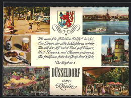 AK Düsseldorf Am Rhein, Rosenmontagszug, Radschläger, Schlossturm  - Otros & Sin Clasificación