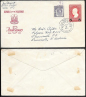 Philippines Uprated Postal Stationery Cover To Australia 1951 - Philippines