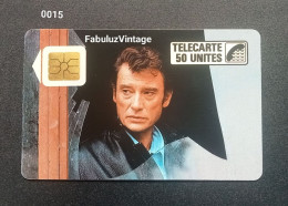 PHONE CARD JOHNNY HALLYDAY 50 UNITES TÉLÉCARTE 0015/1000 CARTE TÉLÉPHONIQUE - 50 Units