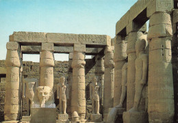 EGYPTE - Temple De Louxour - Statues De Ramsès II Dans La Grande Cour - Carte Postale Ancienne - Louxor