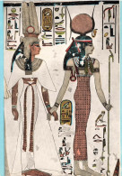 EGYPTE - Le Musée égyptien - Le Caire - La Reine Nefertari Avec La Déesse Hathor- Carte Postale Ancienne - Cairo