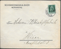 Germany Nürnberg Commercial Cover 1913. Schwarzmann & Baer - Covers & Documents