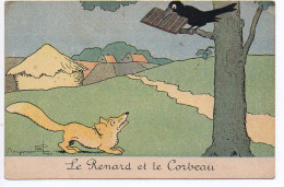 Benjamin Rabier : Carte Publicitaire 'Chocolat LOMBART' - Le Renard Et Le Corbeau - Rabier, B.