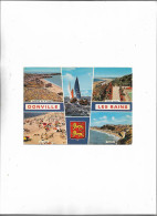 Carte Postale Années 70 Donville Les Bains (50) Multi Vues - Autres & Non Classés