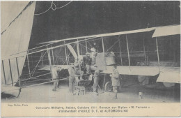 AVIATION.   CONCOURS MILITAIRE RENAUX SUR BIPLAN M FARMAN - Autres & Non Classés