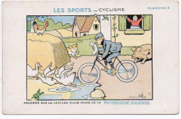 Benjamin Rabier : Carte Publicitaire 'Phosphatine Falières' - Les Sports / Cyclisme - Rabier, B.