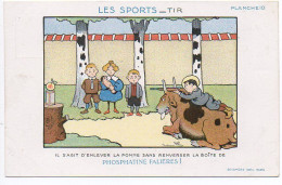 Benjamin Rabier : Carte Publicitaire 'Phosphatine Falières' - Les Sports / Tir - Rabier, B.