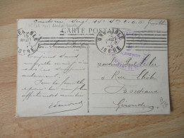 GRENOBLE SECTION C O A FRANCHISE POSTALE MILITAIRE WW 1 - 1. Weltkrieg 1914-1918