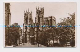 C017745 York Minster. West Front. Valentine. RP. 1951 - World