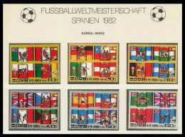 693 Football (Soccer) Espana 82 - Neuf ** MNH - Corée (KOREA) N° 2248/2253  - Corée Du Nord