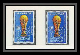 314 Football (Soccer) Allemagne 1974 Munich - Neuf ** MNH - Maroc N° 710/711 OR (gold Stamps) Overprint Gold  - 1974 – Allemagne Fédérale