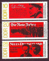 1968. DDR. 50th Anniversary Of The November Revolution In Germany. MNH. Mi. Nr. 1417-19 - Ongebruikt