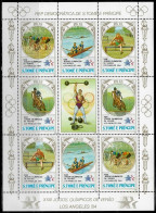 São Tomé And Principe - Minisheet - 1983 Olympic Games - Los Angeles 1984, USA (mint) - Estate 1984: Los Angeles