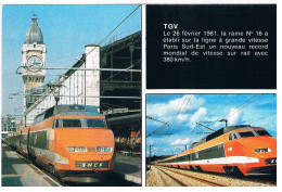 CPM TGV RAME 16 RECORD - Trains