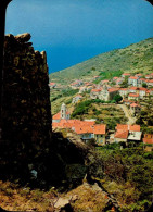 CARGESE   ( CORSE DU SUD )   LE VILLAGE ETAGE SUR LES PENTES DOMINANT LA MER , VU DES RUINES DE LA TOUR - Other & Unclassified